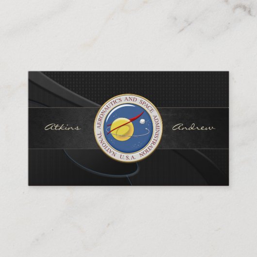 NASA Embleem [3D] Visitekaartje (Voorkant)