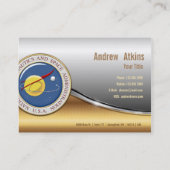 NASA Emblem [3D] Visitekaartje (Achterkant)
