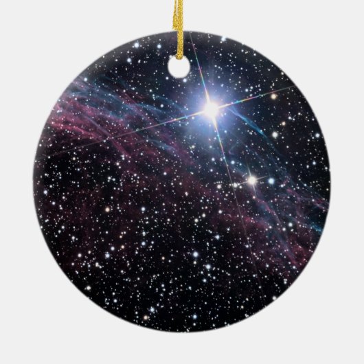 NASA ESA Veil nebula Keramisch Ornament (Achterkant)