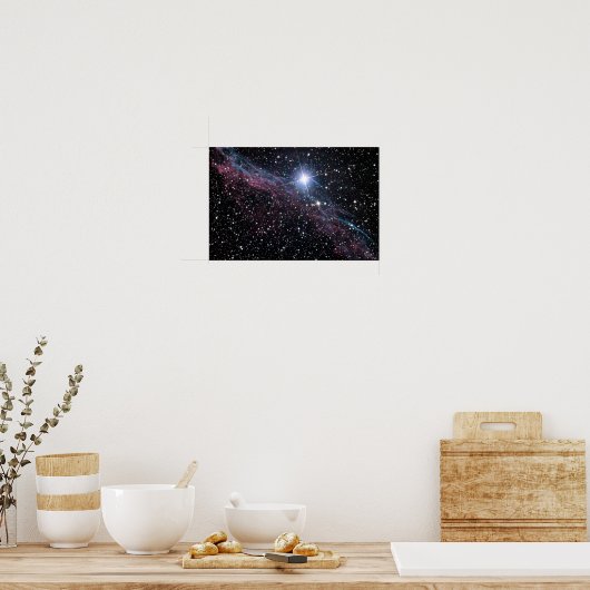 NASA ESA Veil nebula Poster (Keuken)