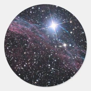 NASA ESA Veil nebula Ronde Sticker