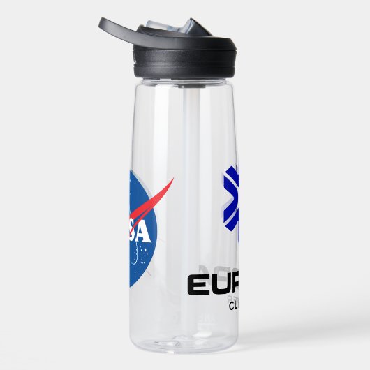 NASA Europa Clipper Logo Clear 25 oz Waterfles (Rechts)