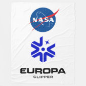 NASA Europa Clipper Logo Fleece Deken (Voorkant)