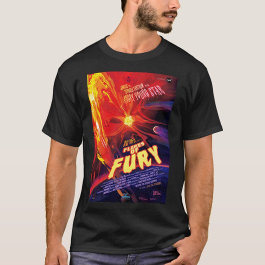 NASA Exoplanet Travel Bureau Flares of Fury T-shirt (Voorkant)