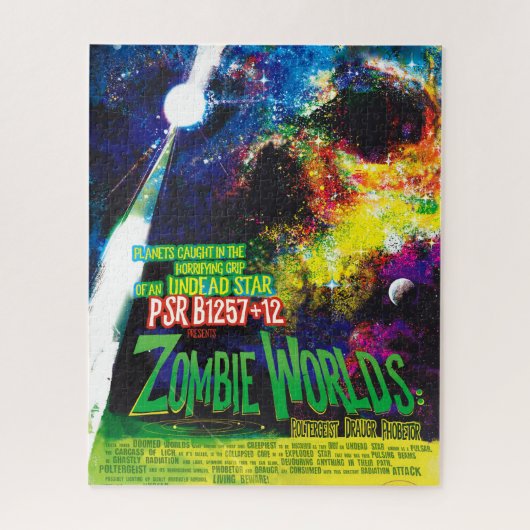 NASA Exoplanet Travel Bureau Zombie Worlds Poster Legpuzzel (Verticaal)