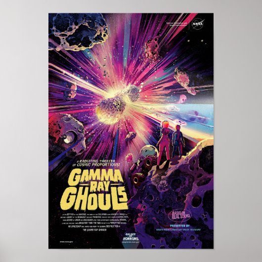 NASA Exoplanet Travel Gamma Ray Ghouls Poster (Voorkant)