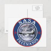 NASA Freemason Briefkaart (Voorkant / Achterkant)