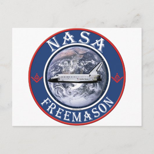 NASA Freemason Briefkaart (Voorkant)