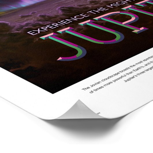 NASA Future Travel Poster - Auroras of Jupiter (Hoek)