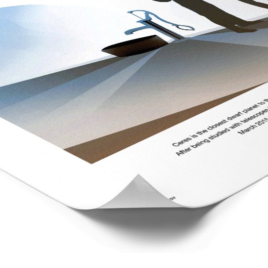 NASA Future Travel Poster - Dwarf Planet Ceres (Hoek)