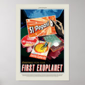 NASA Future Travel Poster - Exoplanet Pegasi b (Voorkant)