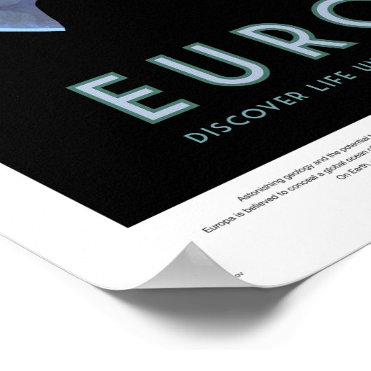 NASA Future Travel Poster - Jupiter's Moon Europa (Hoek)