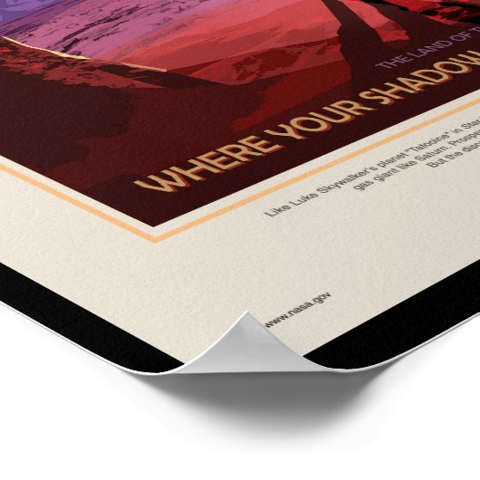 NASA Future Travel Poster - Relax op Kepler 16b (Hoek)