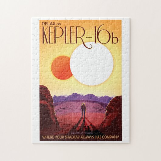 NASA Future Travel Poster - Relax op Kepler 16b Legpuzzel (Verticaal)