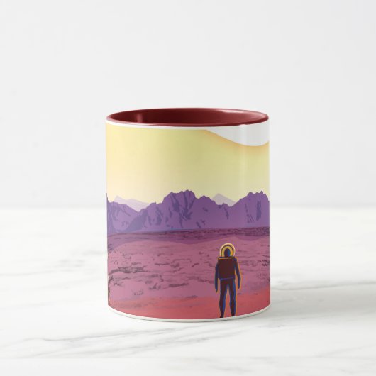 NASA Future Travel Poster - Relax op Kepler 16b Mok (Midden)