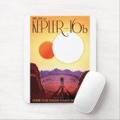 NASA Future Travel Poster - Relax op Kepler 16b Muismat (Met muis)