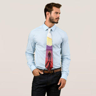 NASA Future Travel Poster - Relax op Kepler 16b Stropdas