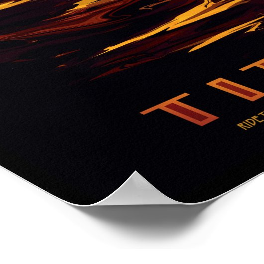 NASA Future Travel Poster - Saturnus's Moon Titan (Hoek)