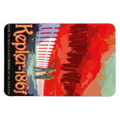 NASA Future Travel Sci Fi Poster - Kepler 186f Magneet (Horizontaal)