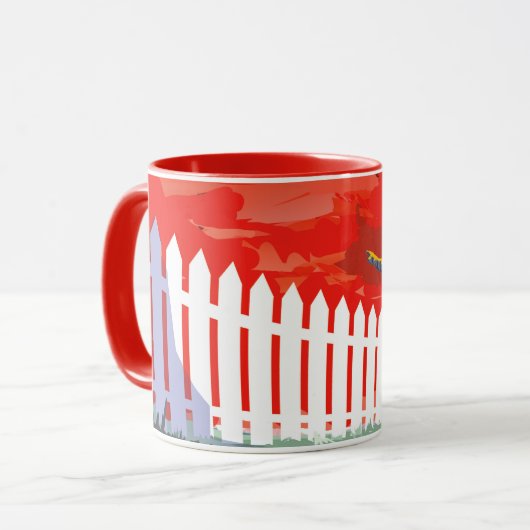 NASA Future Travel Sci Fi Poster - Kepler 186f Mok (Voorkant links)