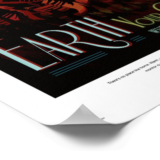 NASA Future Travel Sci Fi Poster - Planet Earth (Hoek)