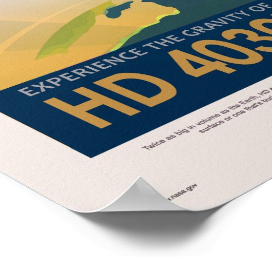 NASA Future Travel Sci Fi Poster - Super Earth (Hoek)