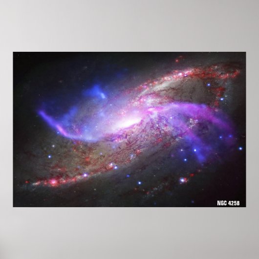 NASA / Galactische Pyrotechnici / NGC 4258 / Poster (Voorkant)