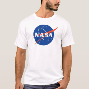 NASA goedgekeurde Meatball Insignia-mannen T-shirt