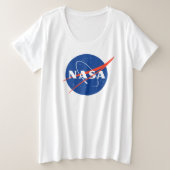NASA goedgekeurde vrouwen Meatball Grote Maat T-shirt (Design voorkant)