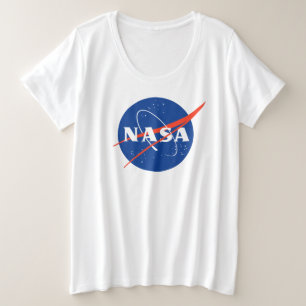 NASA goedgekeurde vrouwen Meatball Grote Maat T-shirt