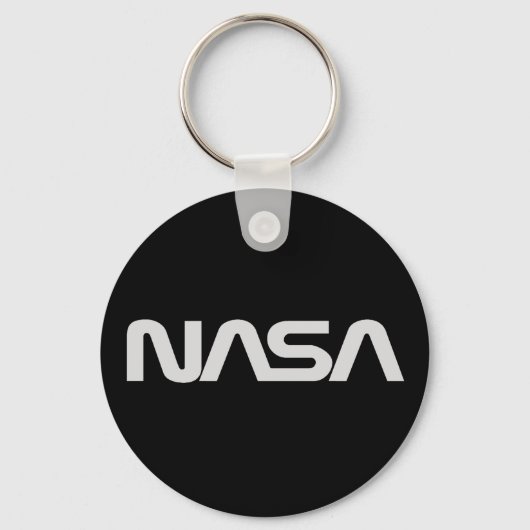 NASA Gray Worm Logo Sleutelhanger (Voorkant)
