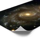 NASA-grazing komt voor tussen twee spiraalmelkwege Poster (Hoek)