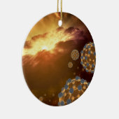 NASA grootste Molecule Buckyballen Keramisch Ornament (Rechts)