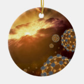 NASA grootste Molecule Buckyballen Keramisch Ornament (Voorkant)
