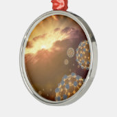 NASA grootste Molecule Buckyballen Metalen Ornament (Links)