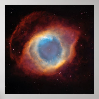 NASA / Helix Nebula / Aquarius / "Oogoog van God"  Poster