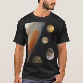 NASA / het Joviaanse systeem. T-shirt (Voorkant)