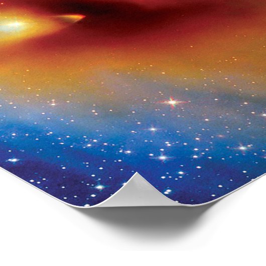 NASA Hubble Space Telescope CB 130-3 Stargeboorte Poster (Hoek)