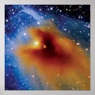 NASA Hubble Space Telescope CB 130-3 Stargeboorte Poster