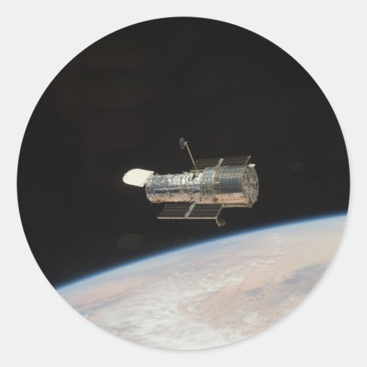 NASA Hubble Space telescope Ronde Sticker (Voorkant)