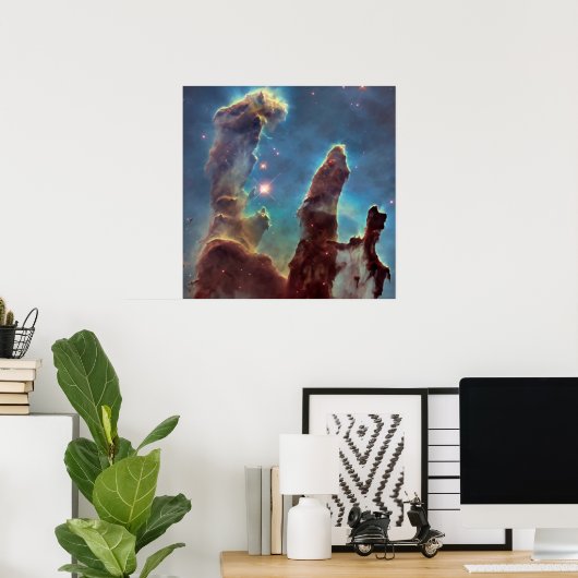 NASA Hubble Telescope Photo PIllars of Creation Poster (Thuiskantoor)