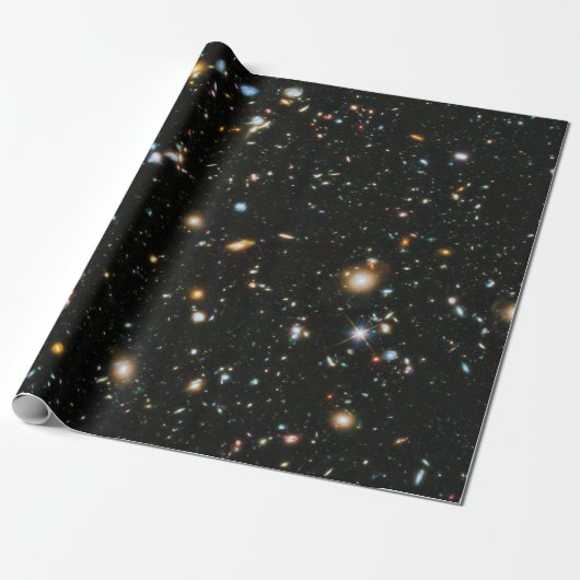 NASA Hubble Ultra Deep Field Galaxies Cadeaupapier (Uitgerold)