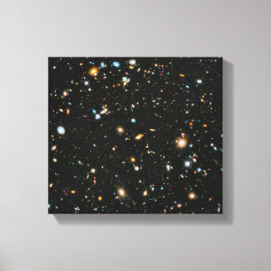 NASA Hubble Ultra Deep Field Galaxies Canvas Afdruk