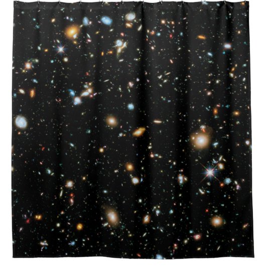 NASA Hubble Ultra Deep Field Galaxies Douchegordijn (Voorkant)