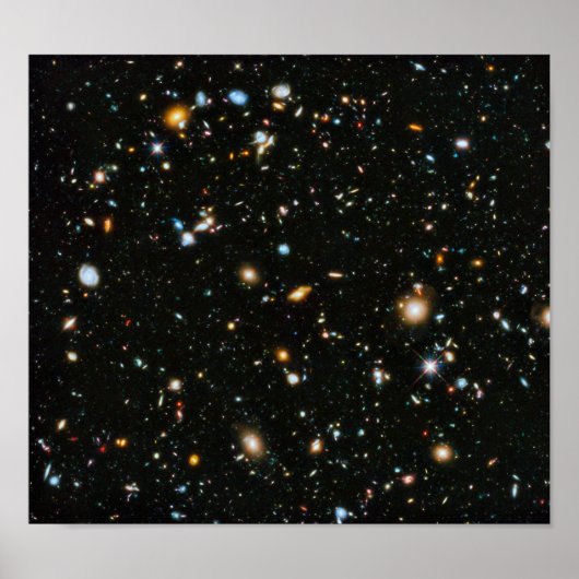 NASA Hubble Ultra Deep Field Galaxies Poster (Voorkant)