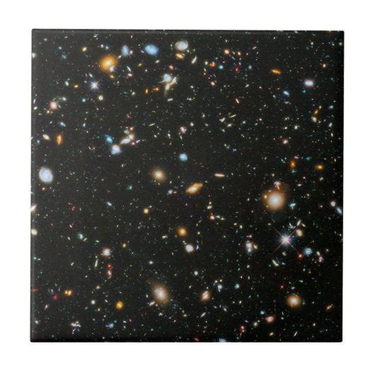 NASA Hubble Ultra Deep Field Galaxies Tegeltje (Voorkant)