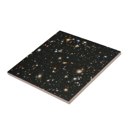 NASA Hubble Ultra Deep Field Galaxies Tegeltje (Zijkant)