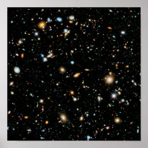 NASA Hubble Ultra Deep Field sterrenstelsels Poster