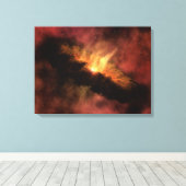 NASA Infrarood Planet Formating Disk Canvas Afdruk (Insitu (Houten vloer))