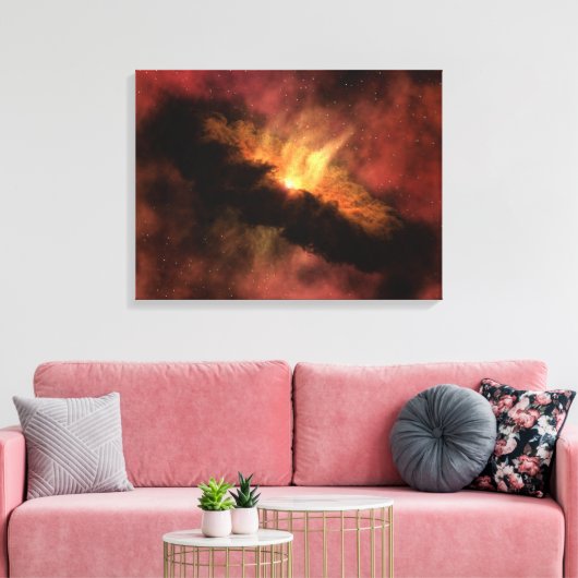 NASA Infrarood Planet Formating Disk Canvas Afdruk (Insitu (Woonkamer))